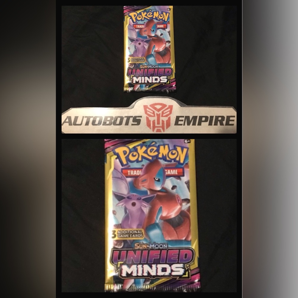 POKEMON SUN & MOON UNIFIED MINDS BOOSTER PACK TCG 3 Cards Pikachu Charizard base